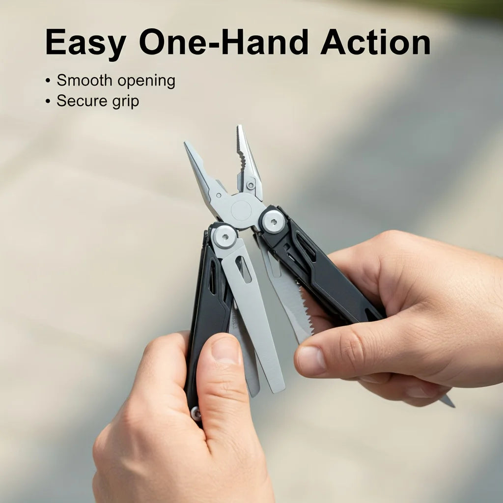 27-In-1 Multitool Pliers Stainless Steel Survival Tool