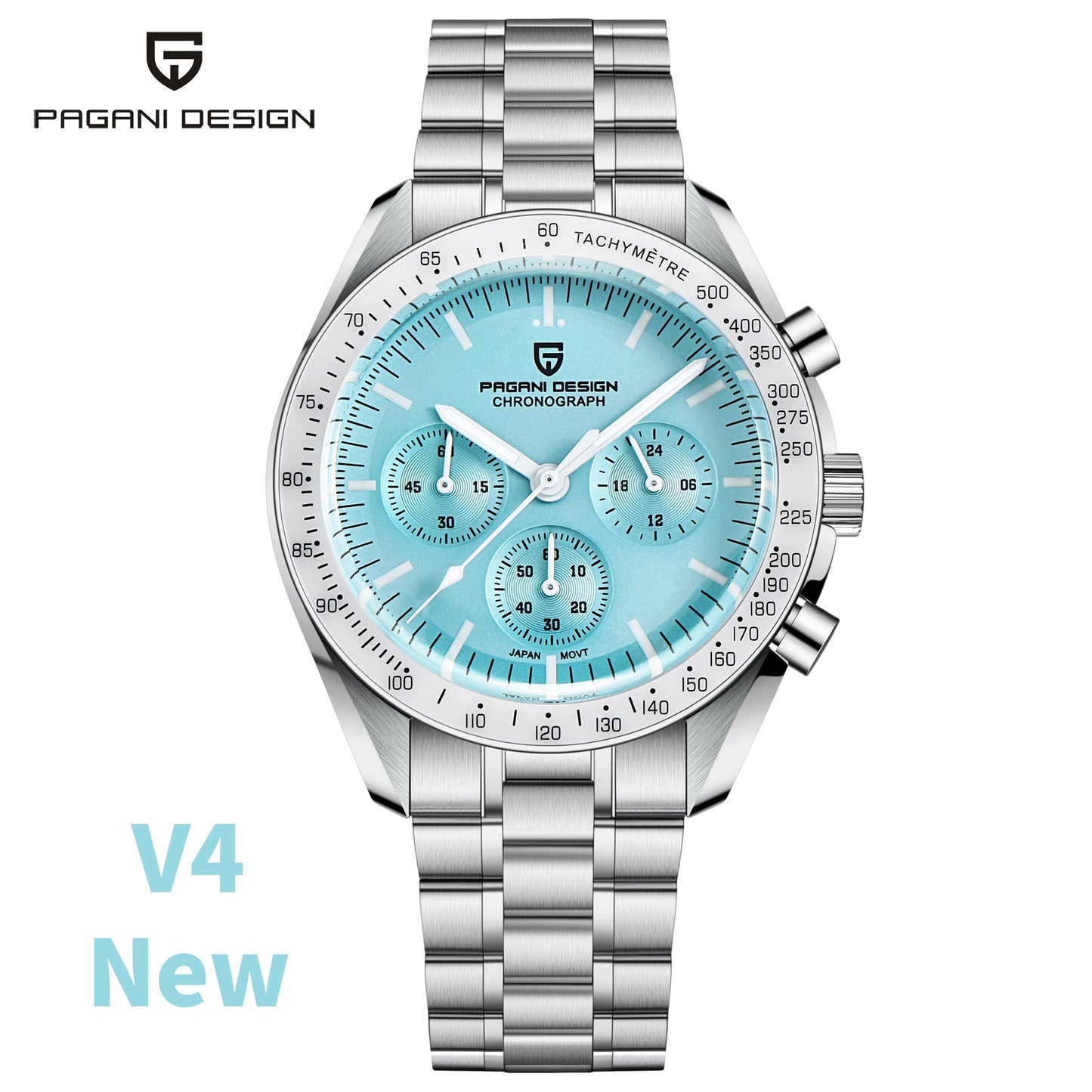 PAGANI DESIGN CK2998 Moon Watch Stainless Steel Chronograph For Men