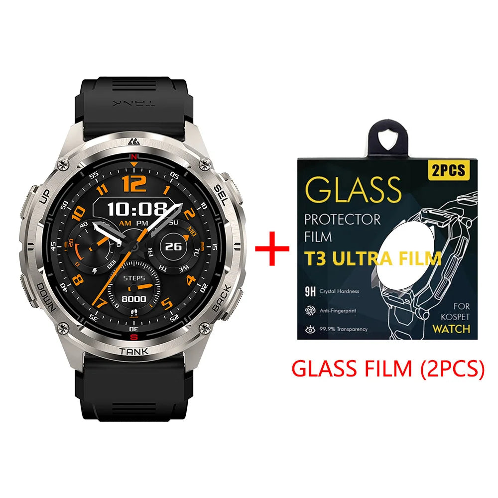 KOSPET Tank T3 Ultra 2 GPS Smartwatch IP69K Waterproof Bluetooth