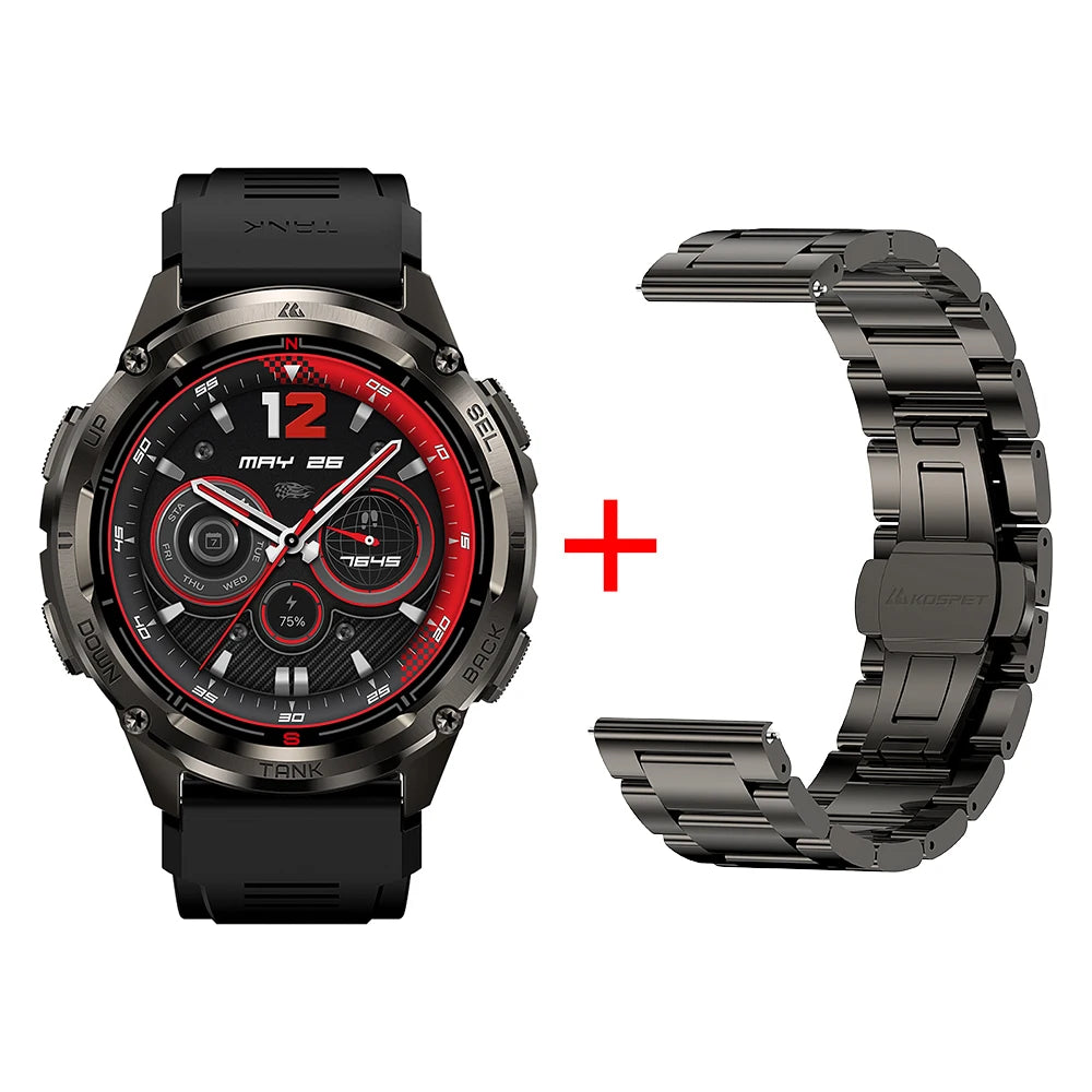 KOSPET Tank T3 Ultra 2 GPS Smartwatch IP69K Waterproof Bluetooth