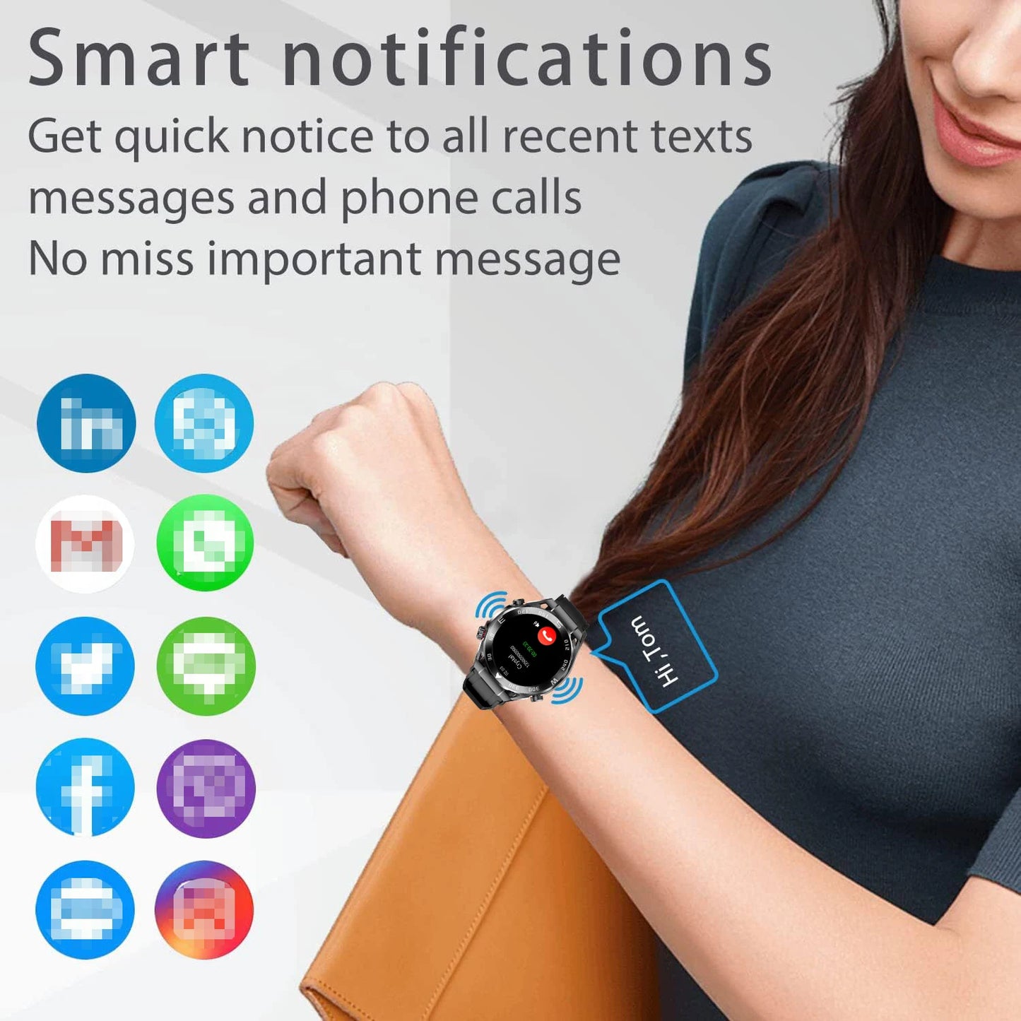 WO X5 Pro Max Sports Smartwatch NFC Health Monitor Android