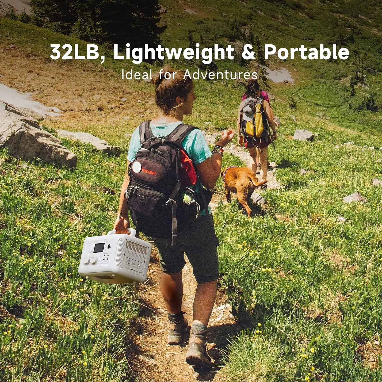 ALLPOWERS R600 299Wh 600w Portable Power Station & 100W Foldable Solar Panel LiFePO4 Backup Solar Generator for Home Camping RVs