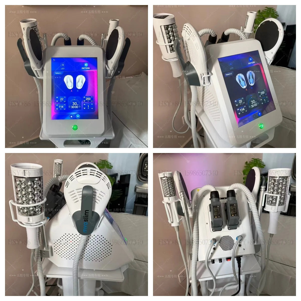 Myoslim EMS RF Vacuum Inner Ball Roller for Cellulite