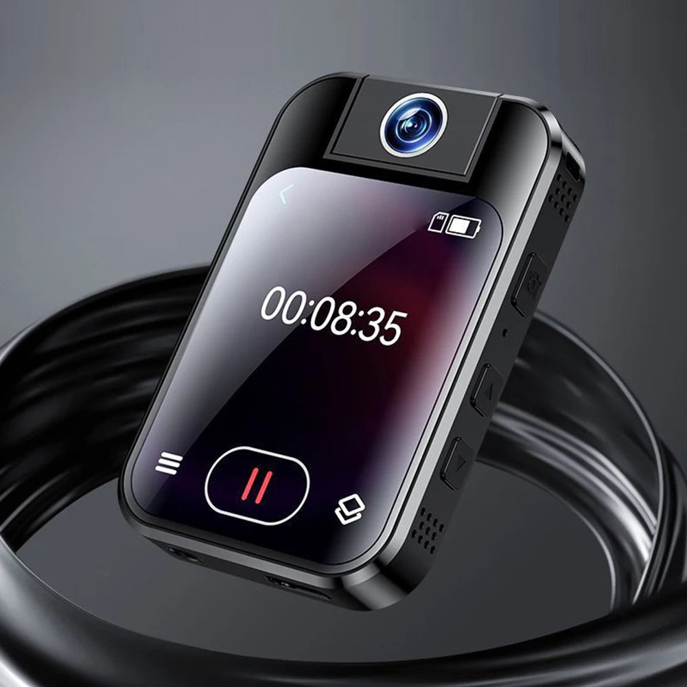 Sport Action Camera With Rotating Lens And Touch Screen