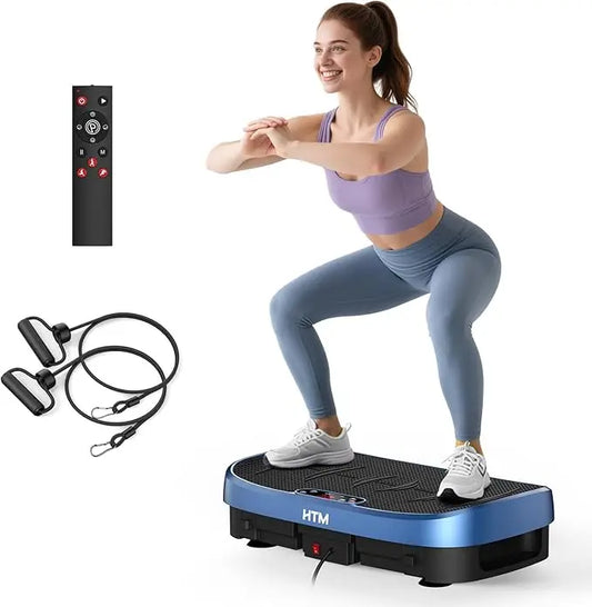 HTM Vibration Plate Fat Burning Fitness Platform 120 Levels Home Gym