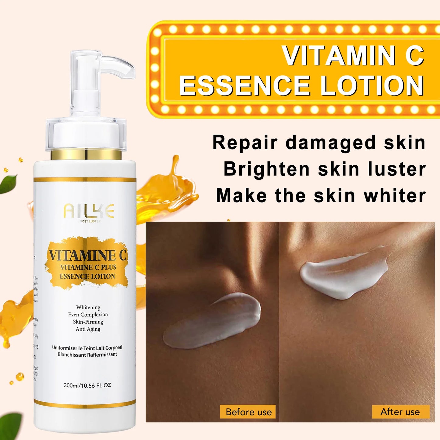 AILKE Vitamin C Skin Care Set Brightening Soap And Serum