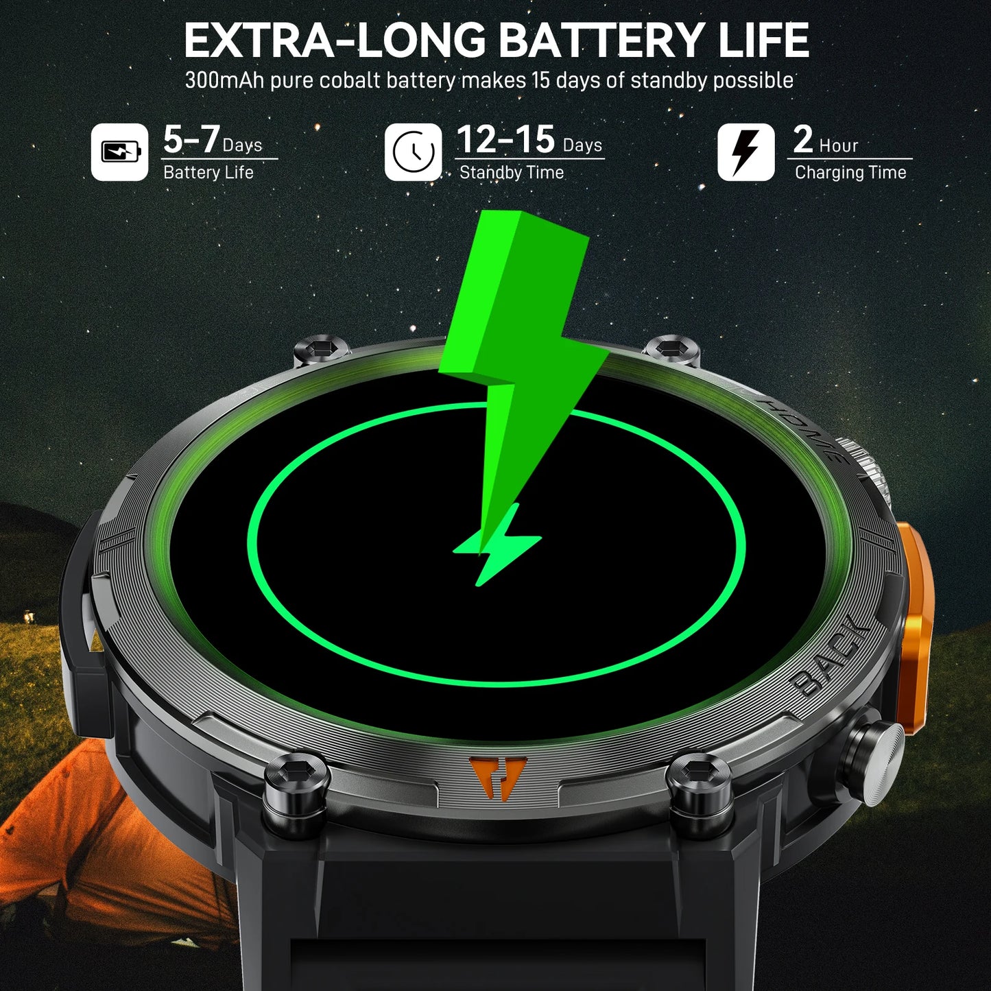 LaNikar KE3 Bluetooth Call Smart Watch Men With Touch Screen