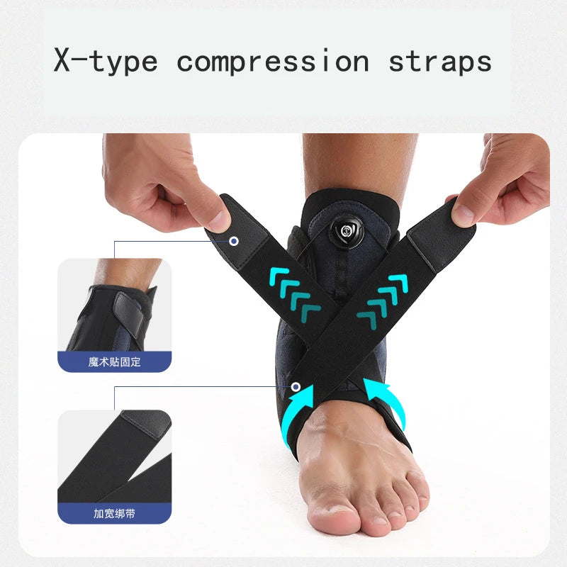 ZMHTDREAM Ankle Brace With Side Stabilizers For Sprained Ankles