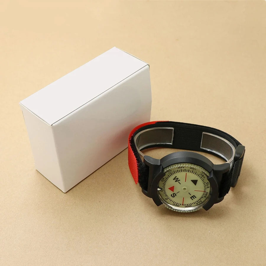 Professional Diving Compass Watch Waterproof Night Light For Outdoors