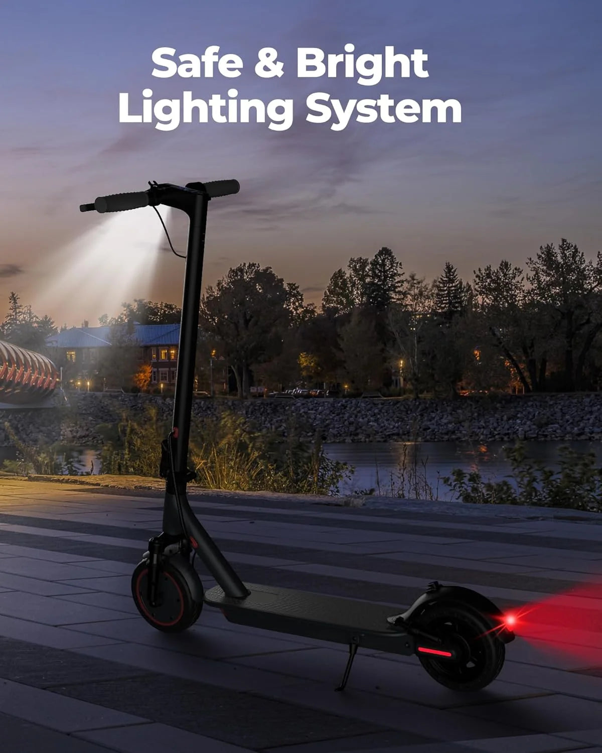 AOVOPRO AP07 Electric Scooter With Dual Shock Absorption