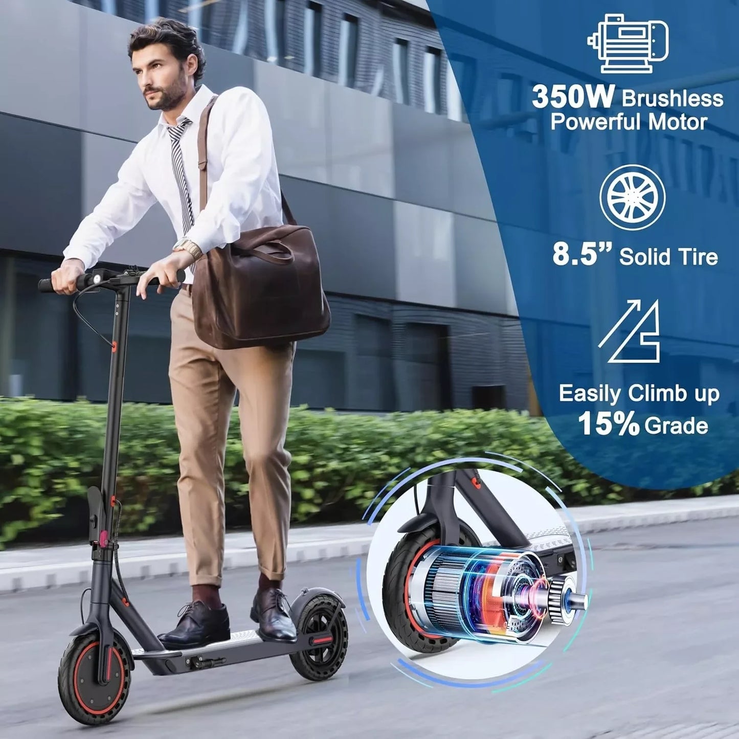 Ladped LP60 Electric Scooter 350W Folding 19 MPH 16Miles