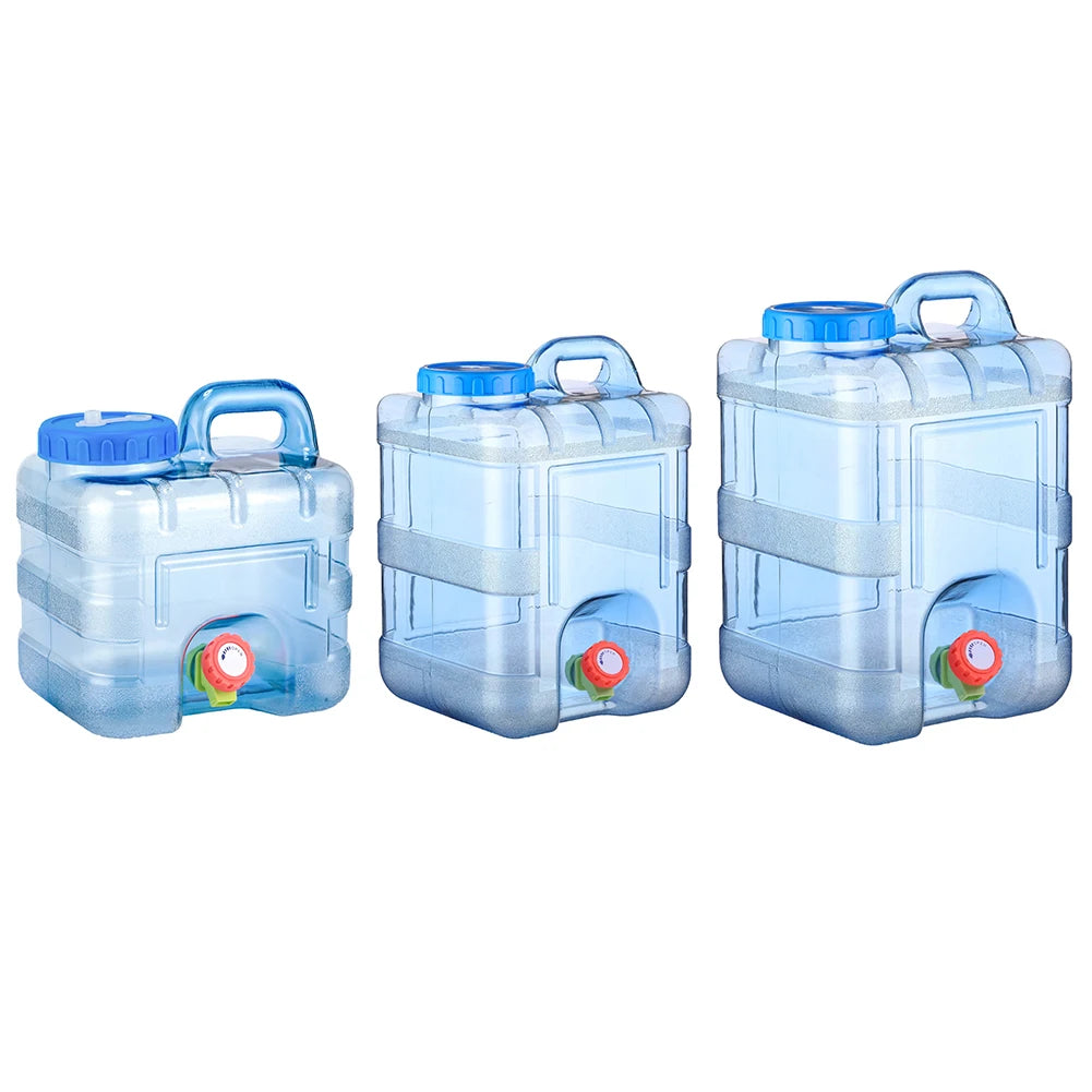 Portable Water Container with Spigot Large Capacity Camping Water Tank Water Storage Container for Hiking Self-Driving Tour