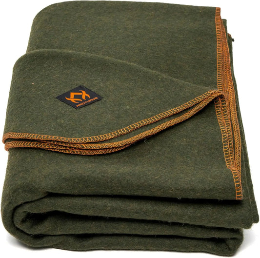 Warm Thick Washable Wool Blanket for Outdoors Camping