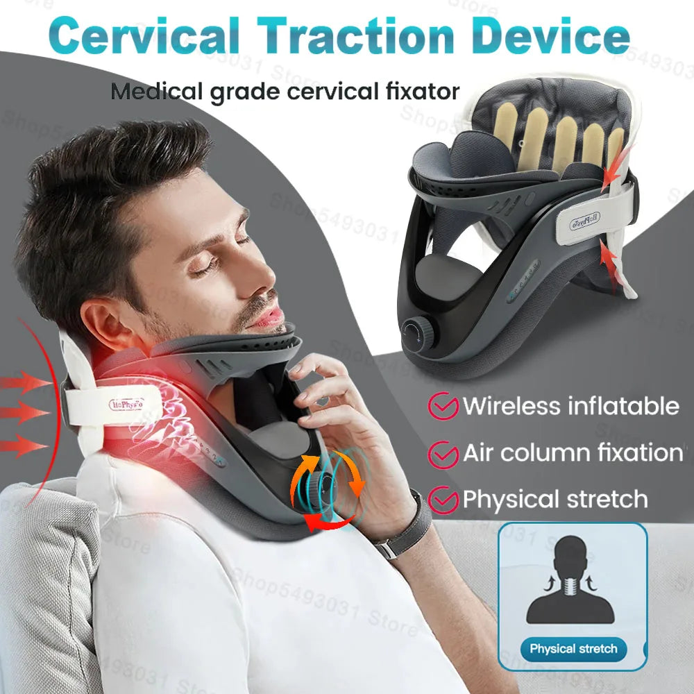 Adjustable Cervical Neck Traction Device For Home Use