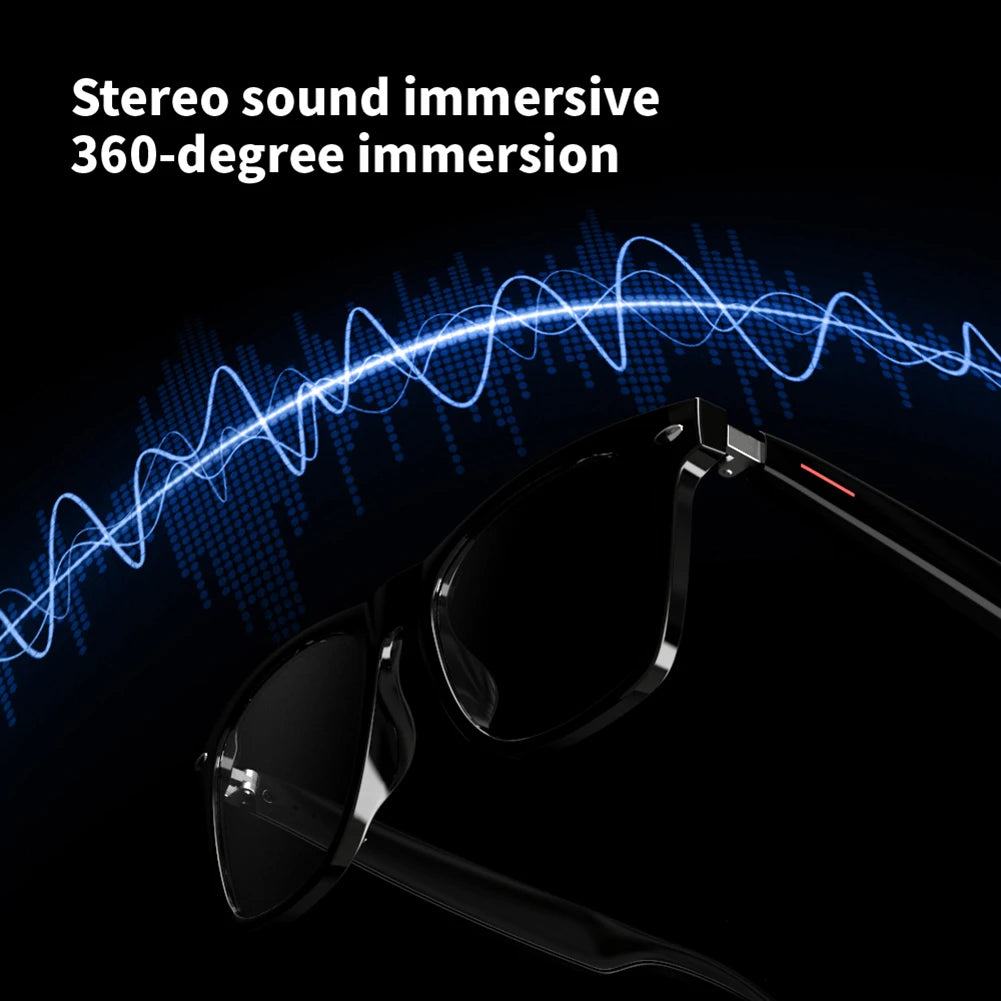 Alloet Smart Glasses AI Voice Assistant Camera Open Ear