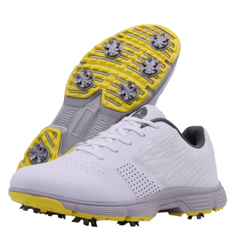 Lenox Men Golf Shoes Professional Spikes Anti Slip Footwear