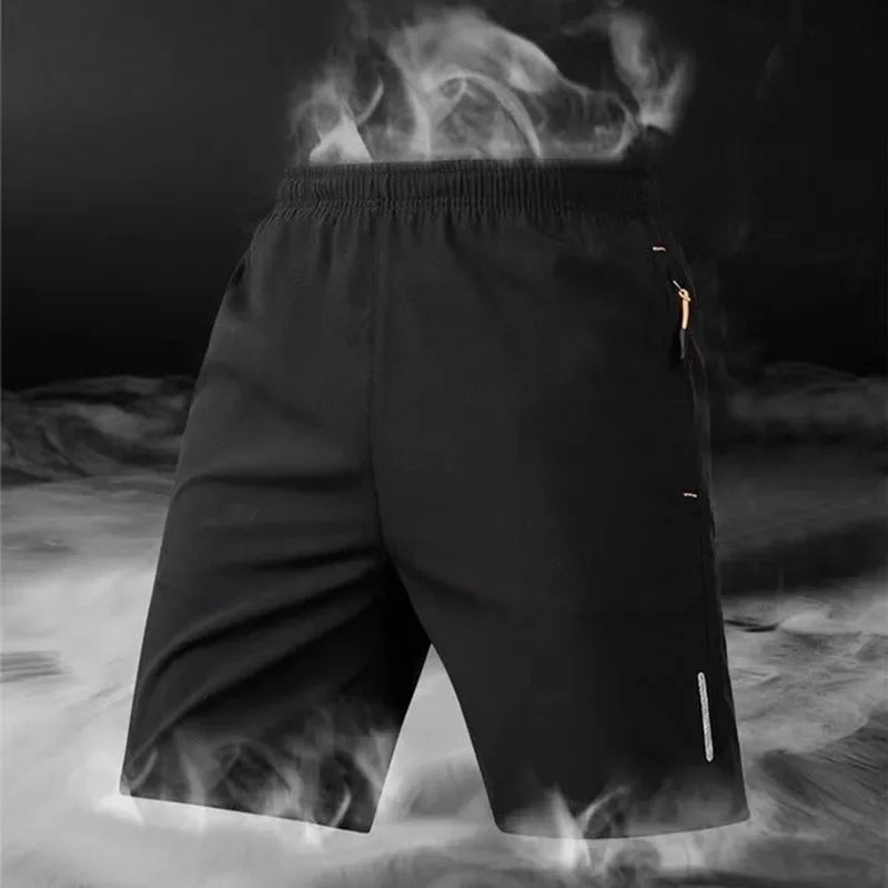 Summer Ice Silk Quick Dry Breathable Running Gym Shorts