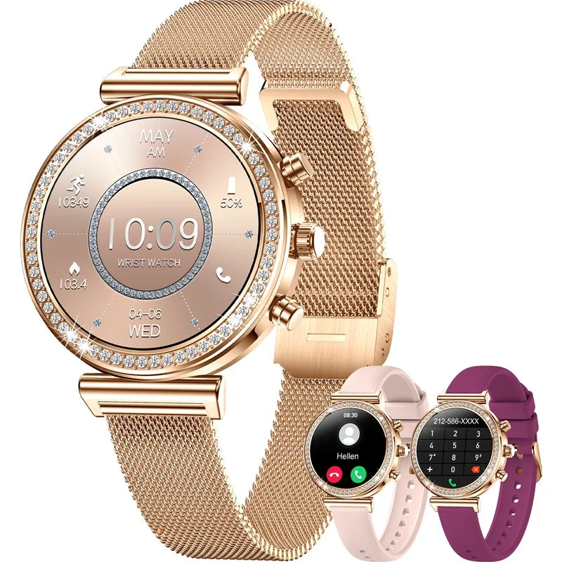 INNOFOVO Ladies Smartwatch With Calls And Message Alerts