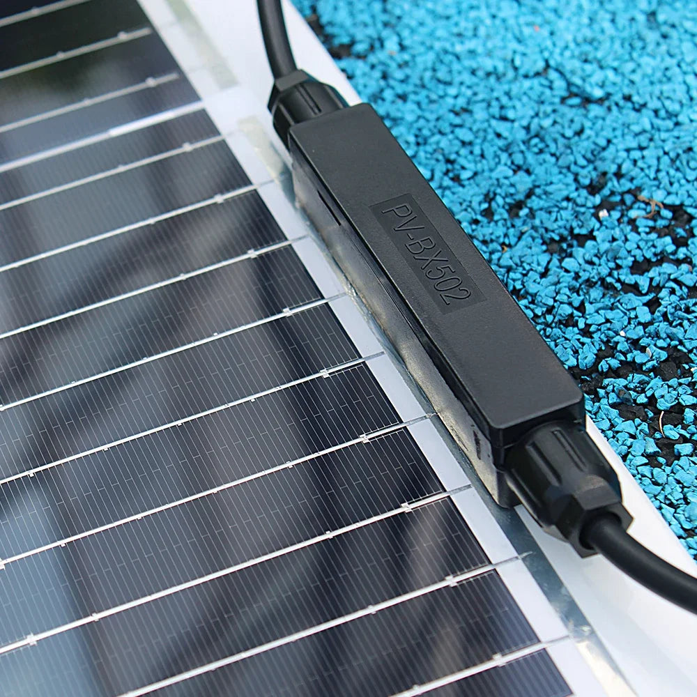 ASUNERGEN Flexible Solar Panel Charger For Camping RV Boat 100W Battery