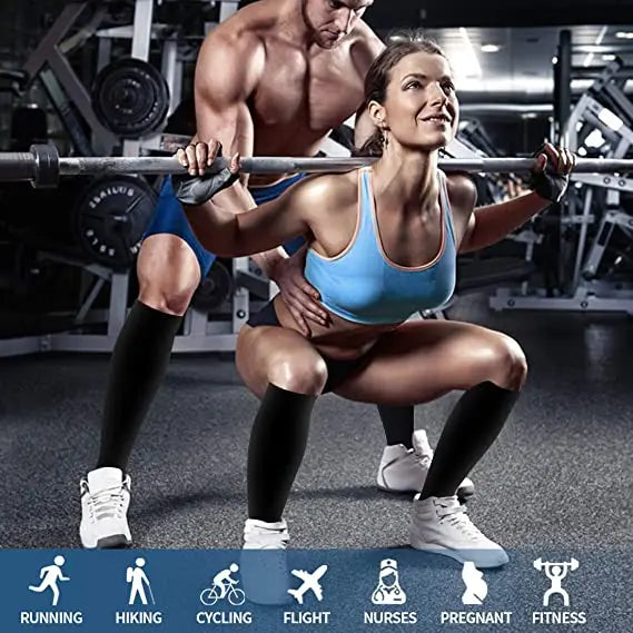 Compression Socks for Travel and Sports with Daily Support
