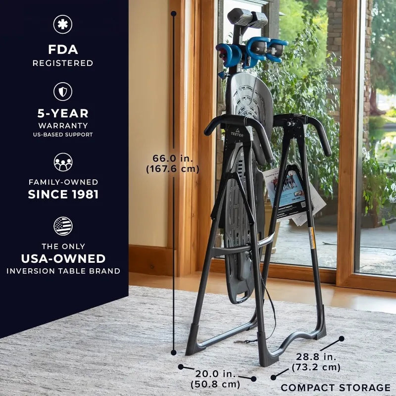 YTYIN EP-560 Inversion Table For Back Pain Relief With Accessories