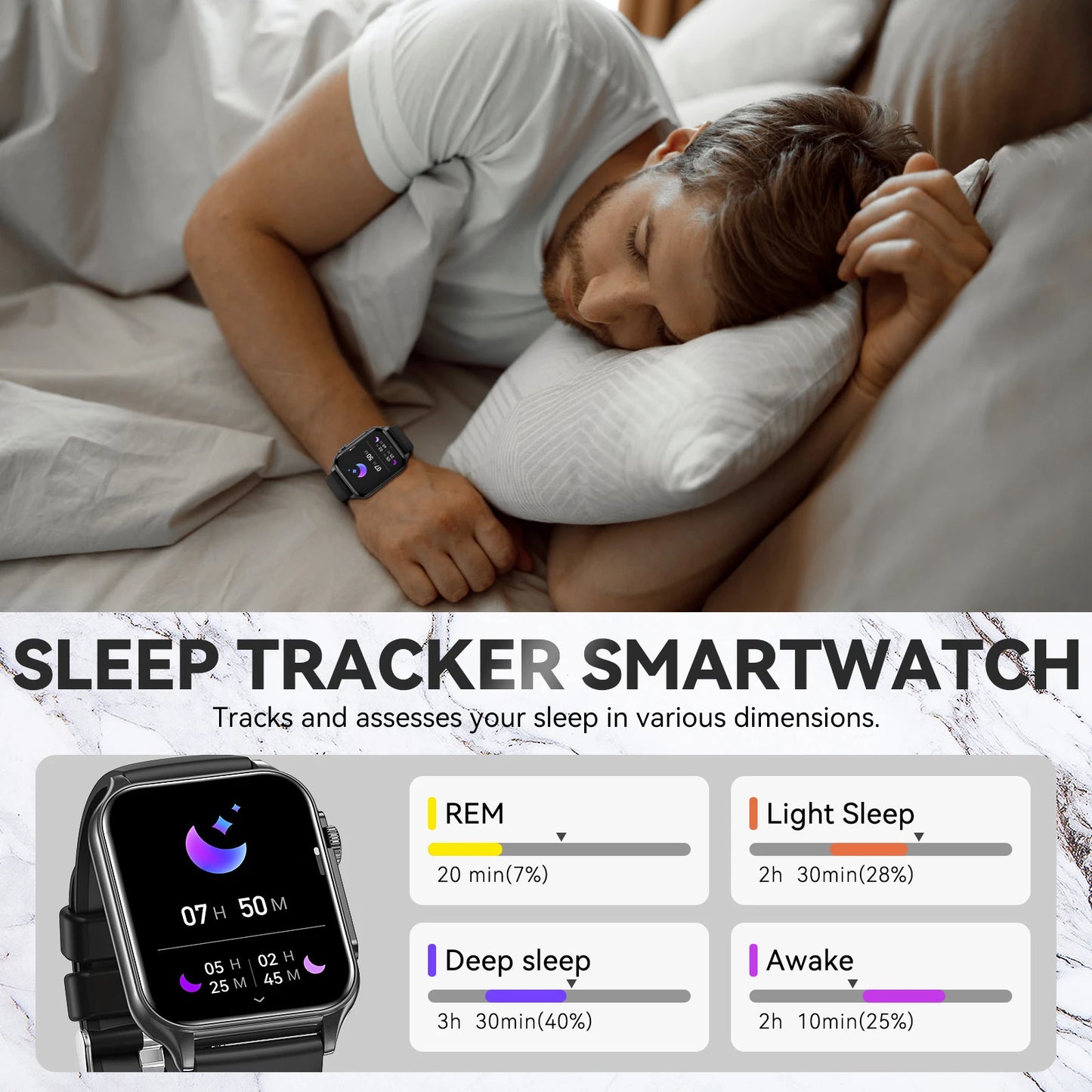 LaNikar P6 Max Smart Watch With HD Screen And Bluetooth