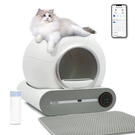 DOEL Self Cleaning Cat Litter Box Automatic App Control WiFi