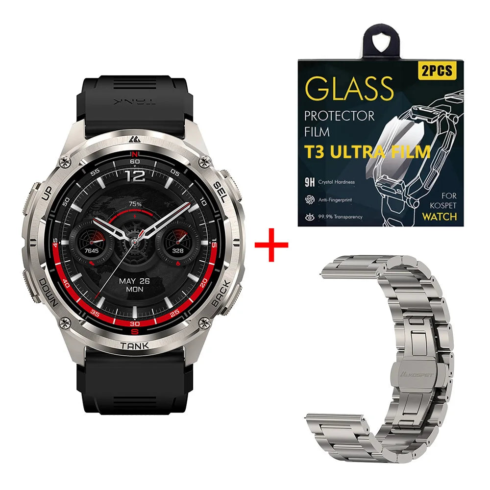 KOSPET Tank T3 Ultra 2 GPS Smartwatch IP69K Waterproof Bluetooth