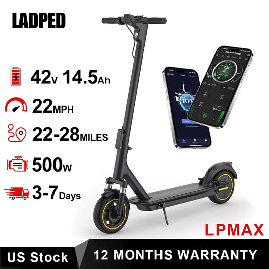 Ladped LPMAX Folding Electric Scooter Long Range 22MPH