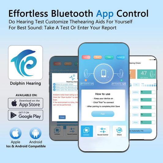 ZepauFOG Rechargeable Hearing Aids for Seniors With Noise Cancellation
