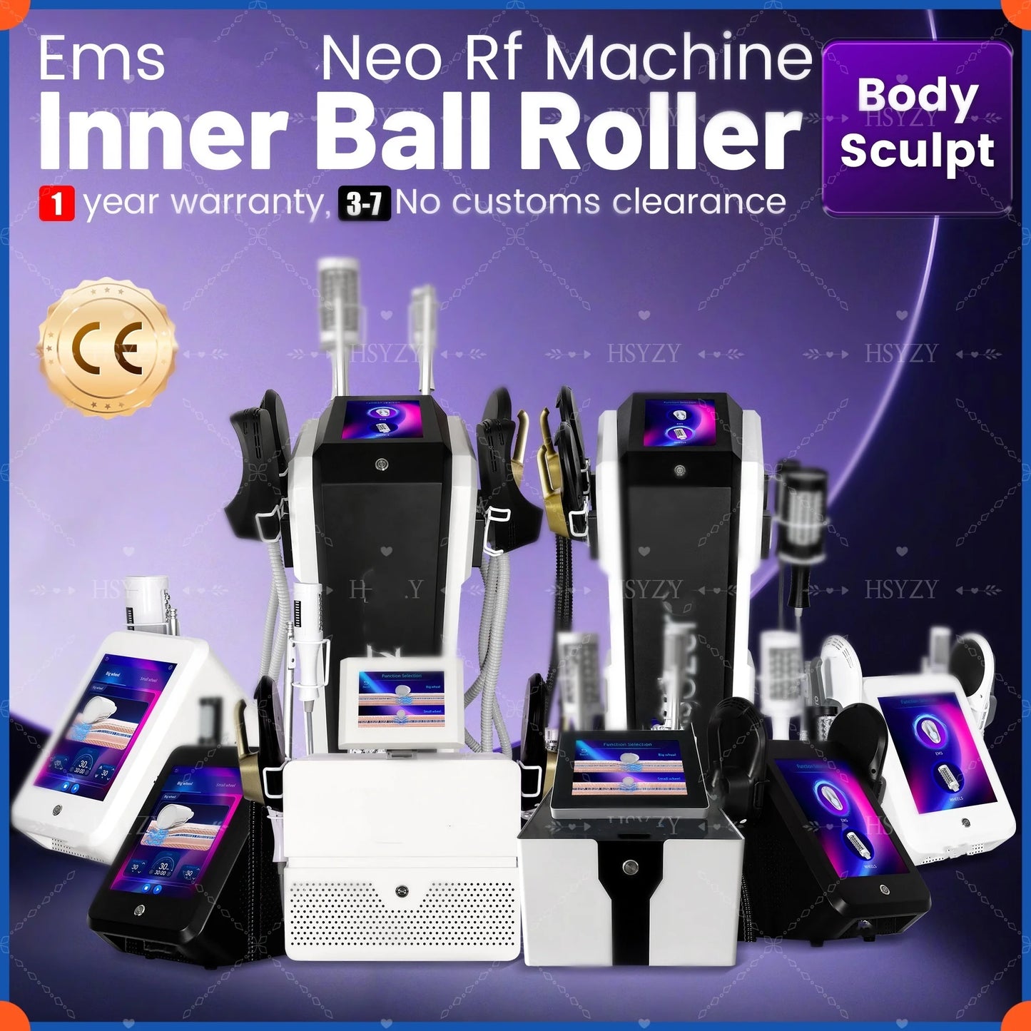 Myoslim EMS Body Sculpt Machine RF Vacuum Roller