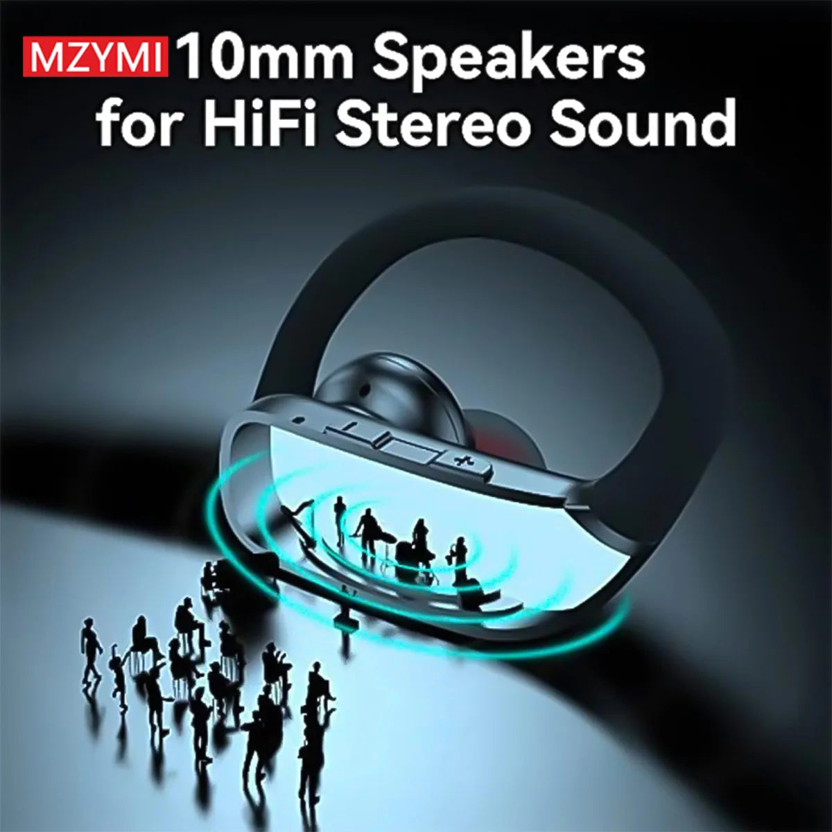 INMAS T16 Wireless Ear Hook Headset With Bluetooth 5.3