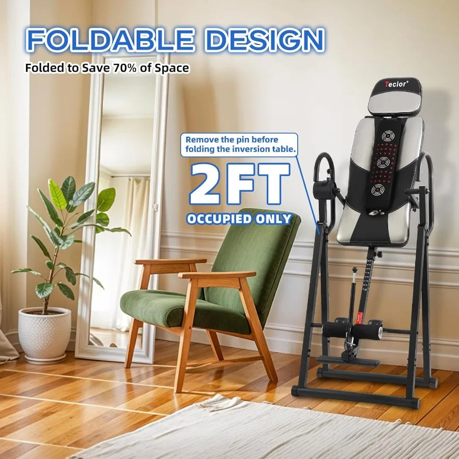 XMSJ Inversion Table with Advanced Heat and Massage