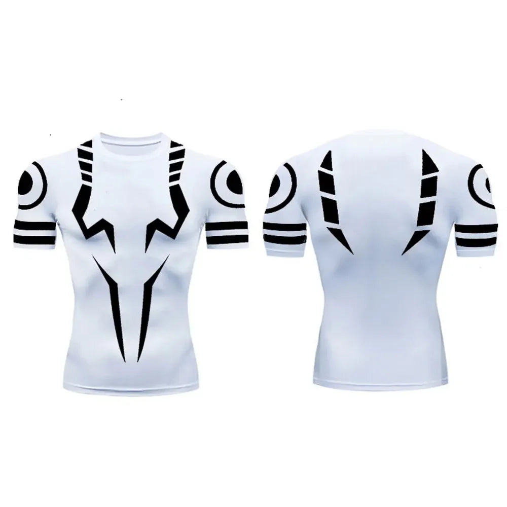 Anime Jujutsu Kaisen Sukuna 3D Print Compression T Shirt