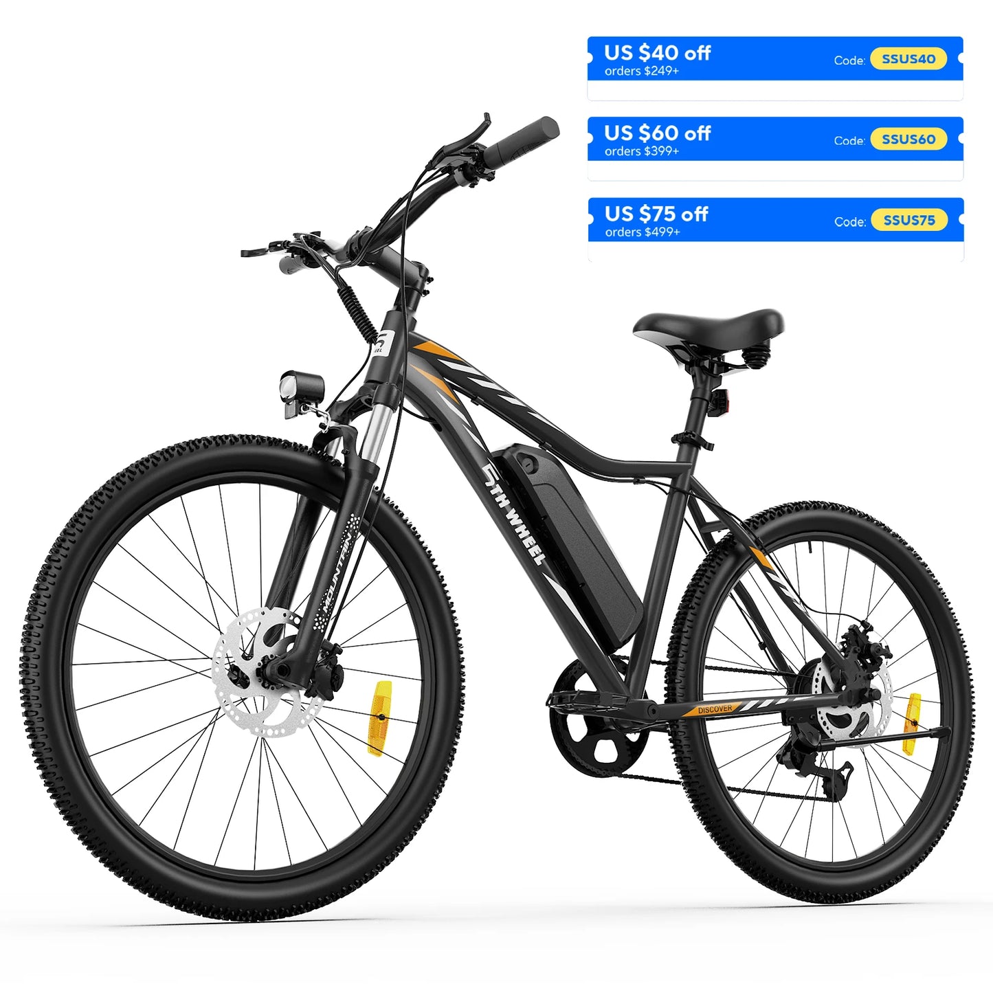 5TH WHEEL AB17 Electric Bike With 700W Peak Motor LCD