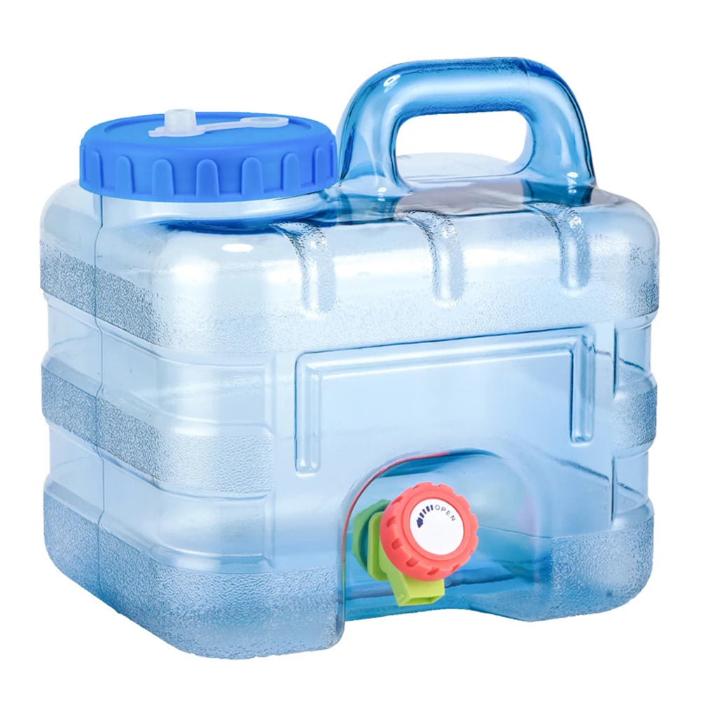 Portable Water Container with Spigot Large Capacity Camping Water Tank Water Storage Container for Hiking Self-Driving Tour