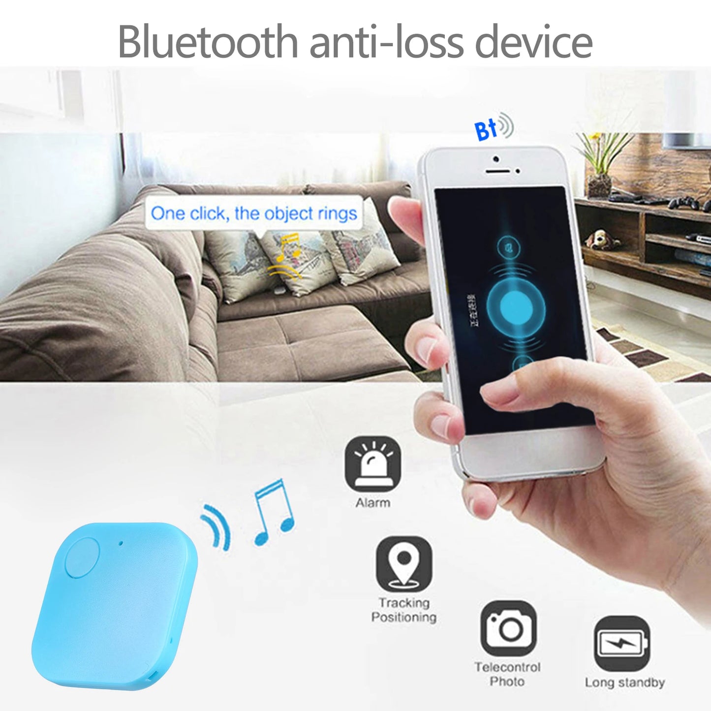 ALLOYSEED Remote Control Key Finder Locator Bluetooth Tracker