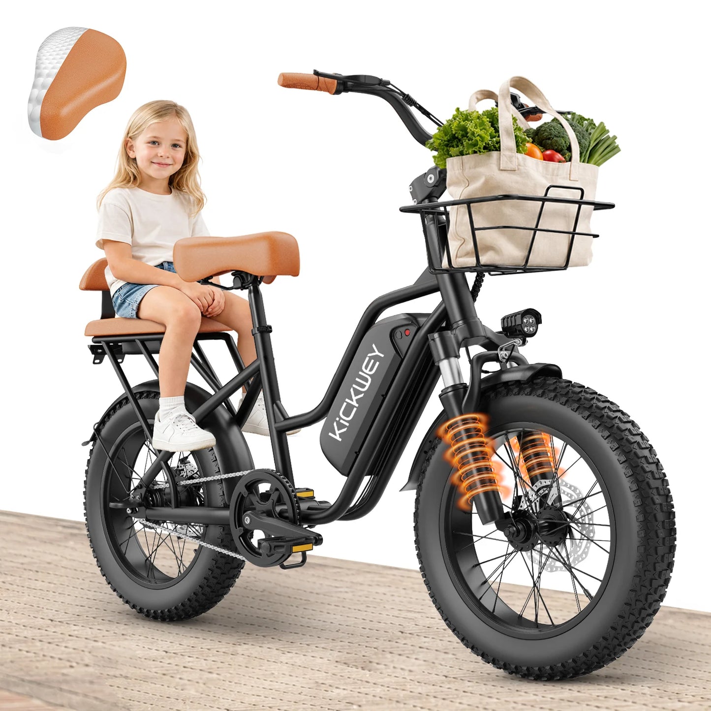 Kickwey LD20 1500W Electric Mountain Bike 48V 20Ah Battery