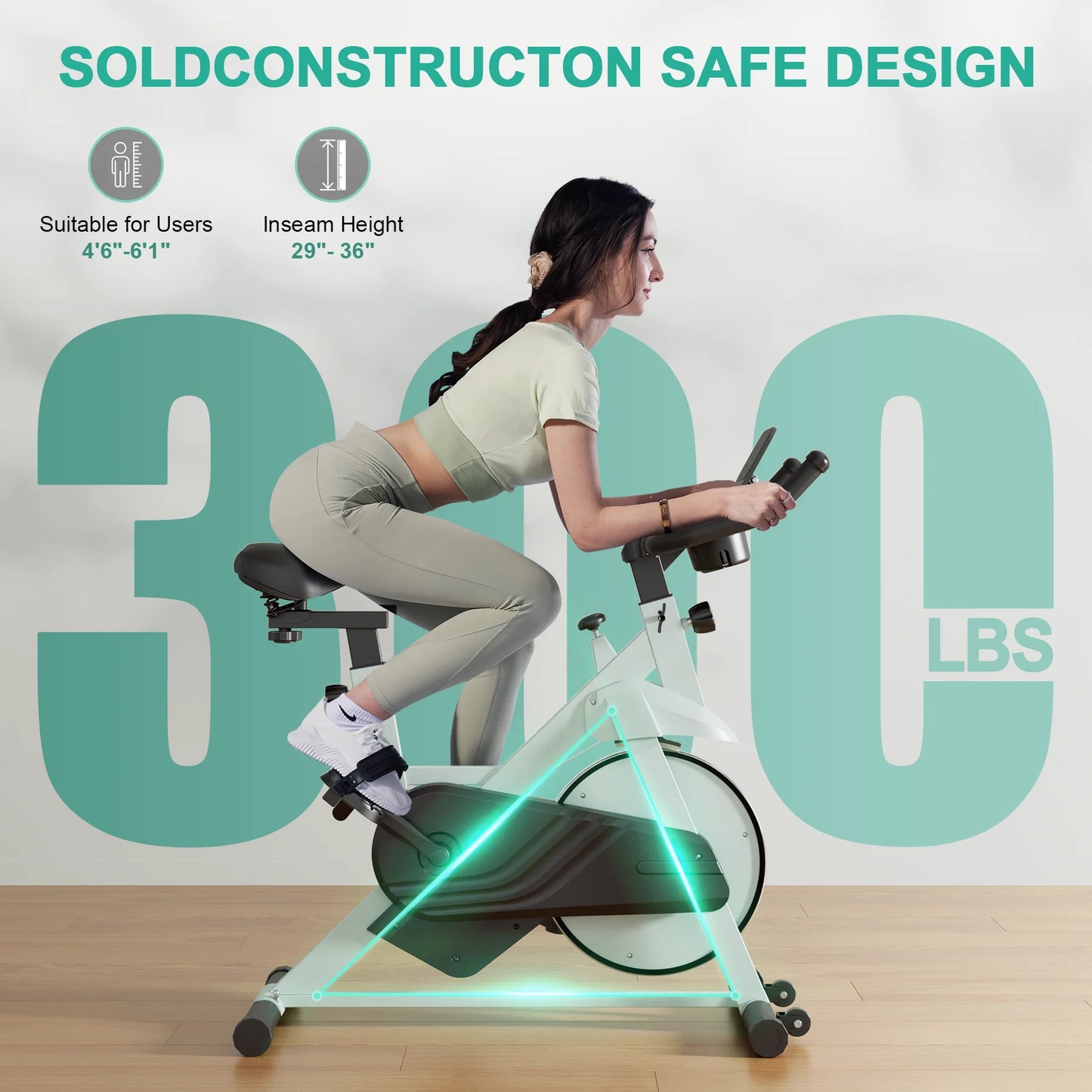 Superun Exercise Bike With 32 Level Magnetic Resistance