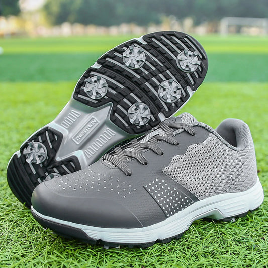 Lenox Men Golf Shoes Professional Spikes Anti Slip Footwear
