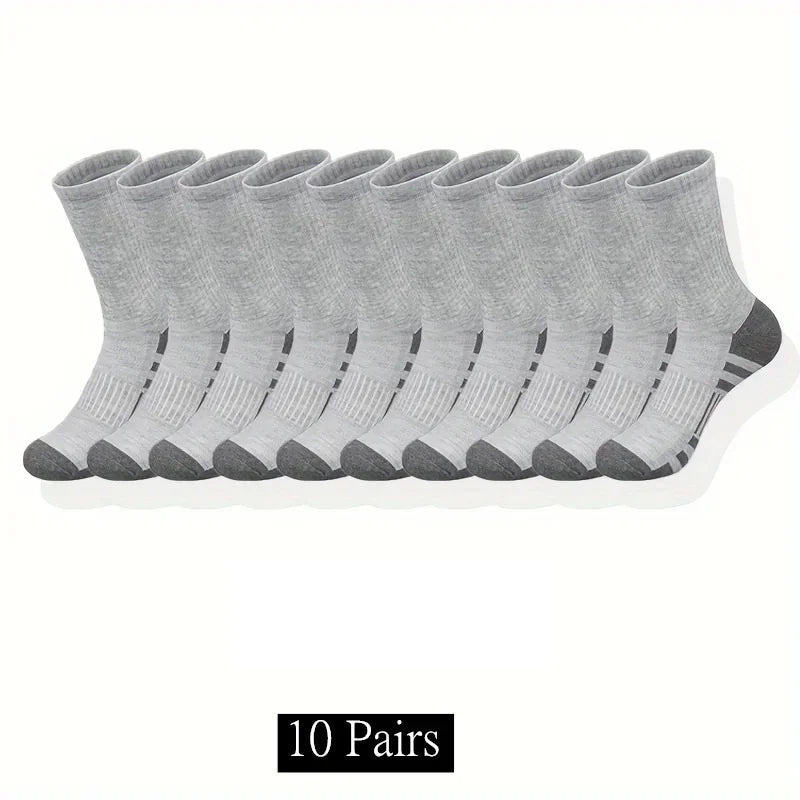 Unisex Men's Classic Crew Socks For Running And Basketball Breathable