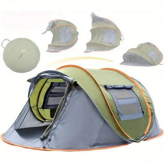 Camping Tent Pop Up With Two Doors UPF50 Plus Waterproof