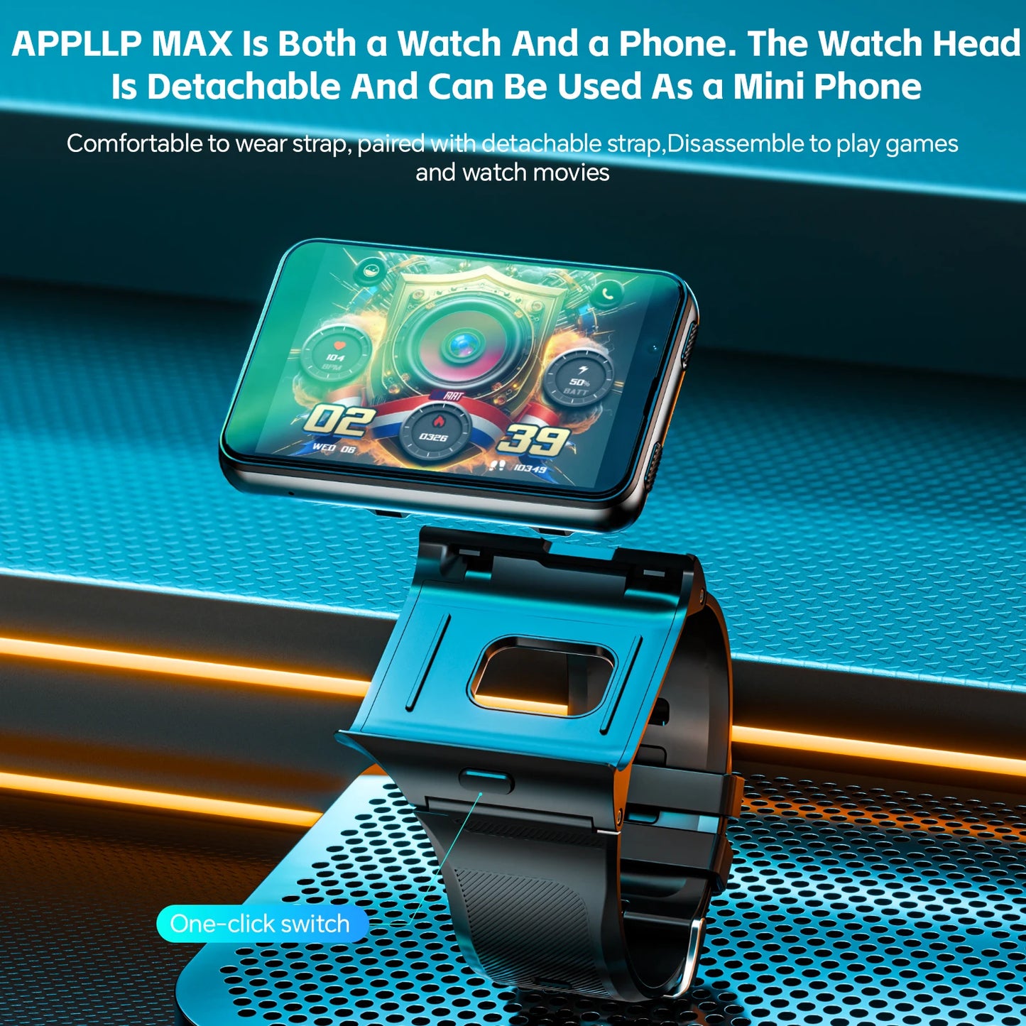 LOKMAT APPLLP MAX Android Smartwatch With 4G And Dual Camera