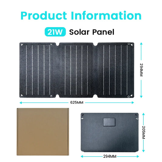 100W Solar Panel Portable Folding 54W 36W 21W Solar Generator for Camping Balcony photovoltaic panels Waterproof