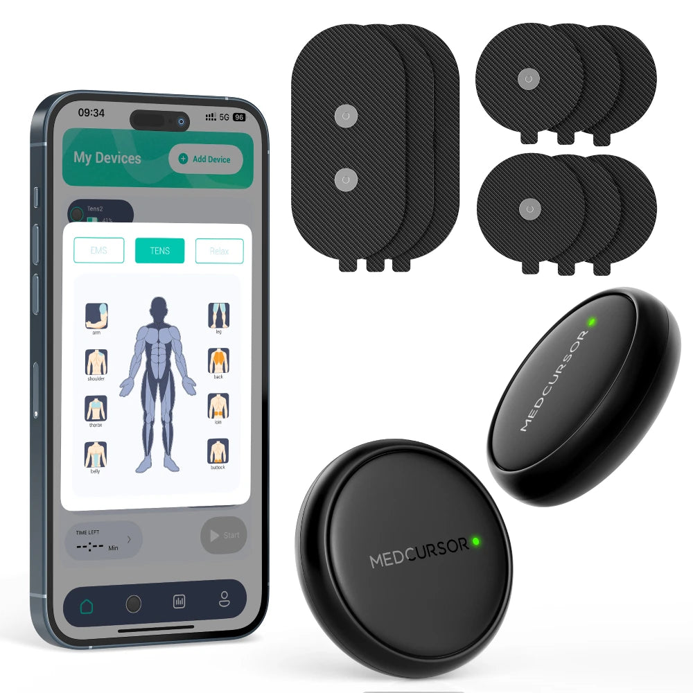 3-In-1 TENS EMS Wireless Dual Channel Muscle Stimulator