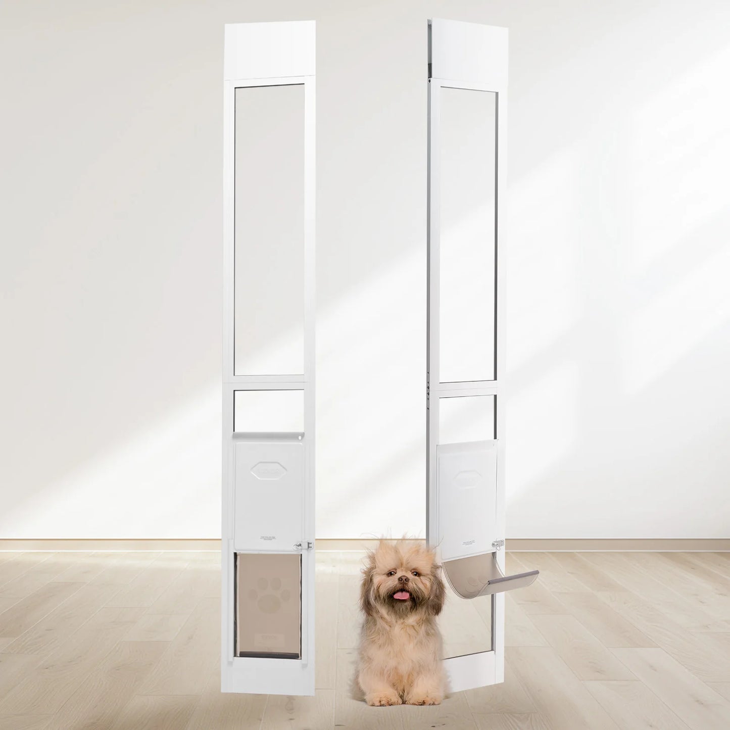 SucceBuy Dog Door For Sliding Glass Doors With Aluminum Frame