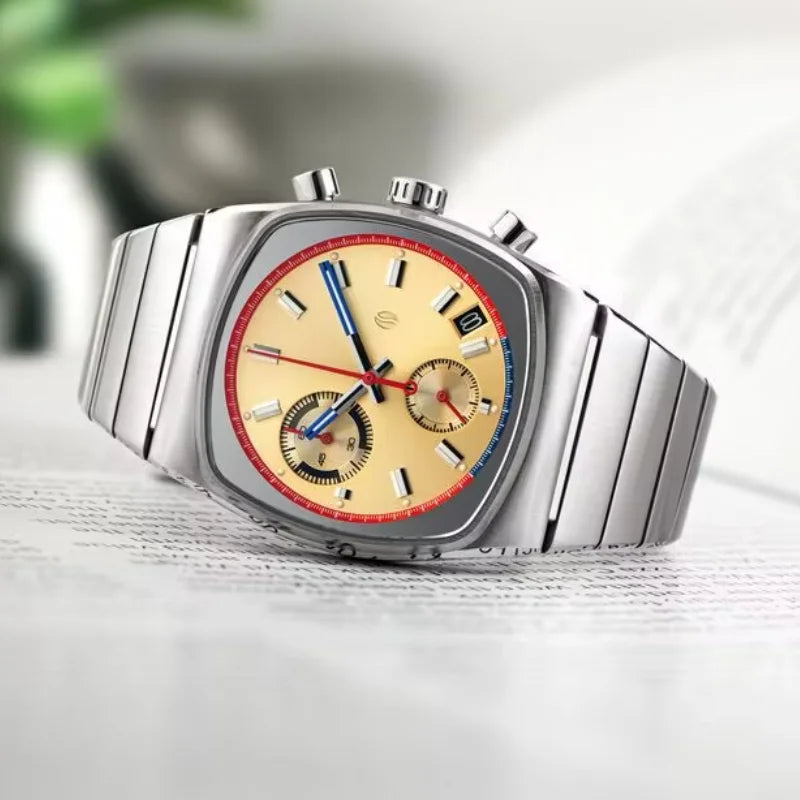 CILOA Men's Stainless Steel Quartz Watch