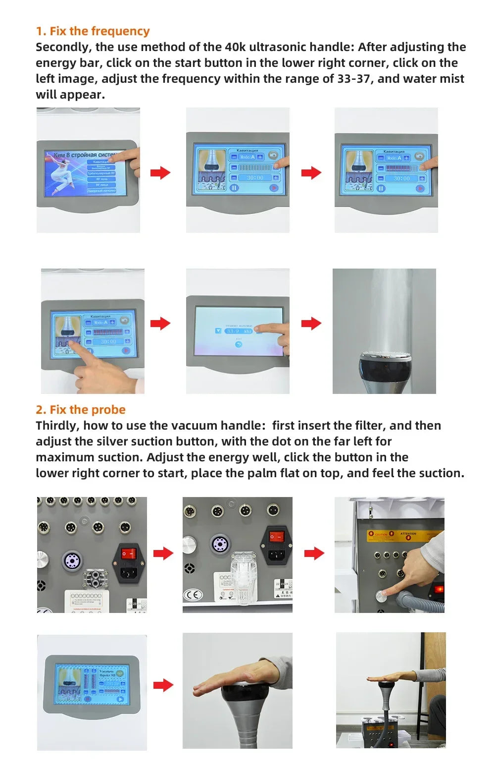 Moonic Beauty 6 In 1 Ultrasound Cavitation Machine For Body Slimming