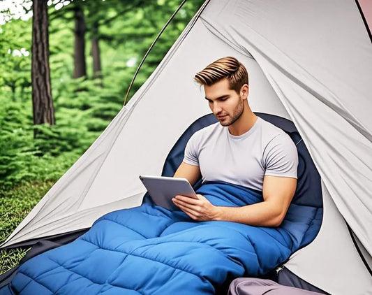 Cotton Sleeping Bag for Outdoor Camping, 5-20 Degree Comfort