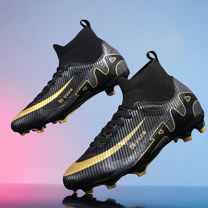 Sxfdneay Mens Soccer Shoes Professional Lightweight Non Slip Cleats